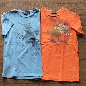 Ralph Lauren Boys Short Sleeve Graphic Tees Lot
